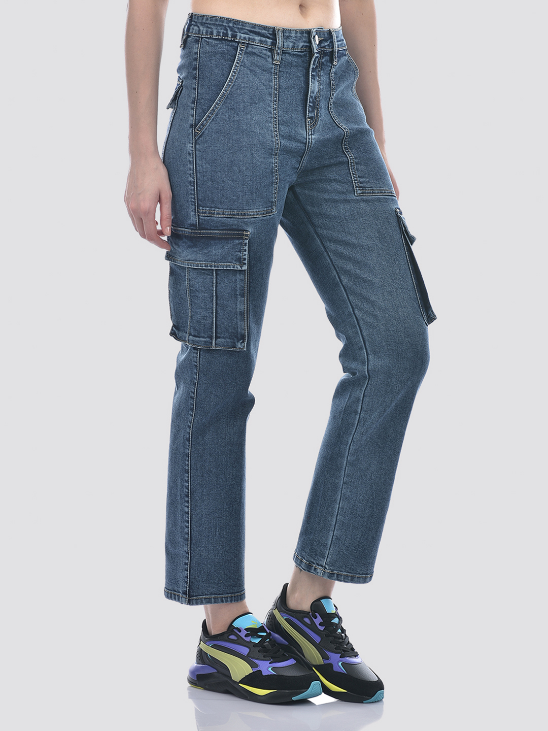 Numero Uno Women Blue Tapered Fit Sustainable Jeans